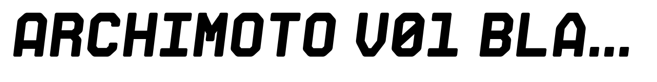 Archimoto V01 Black Italic